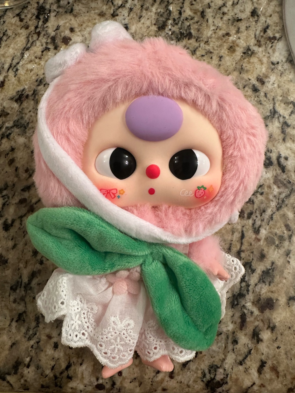 Baby Three Professional Dreamer Peach Dancer plush pendant